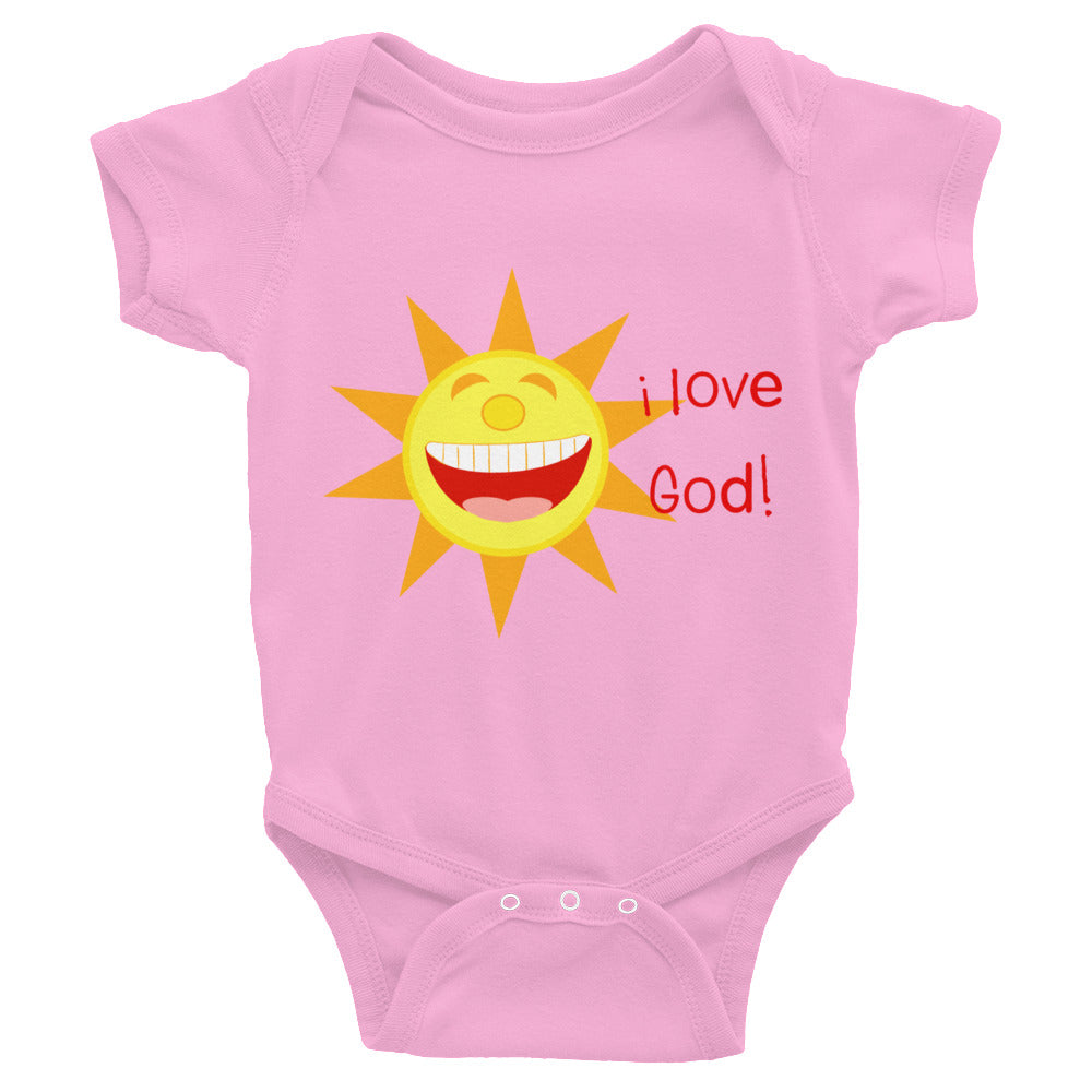 I Love God (Sun) Baby Bodysuit