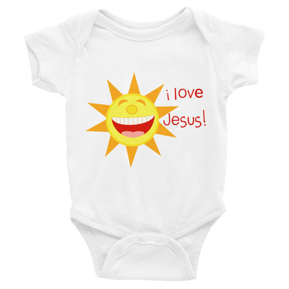 I Love Jesus (Sun) Baby Bodysuit