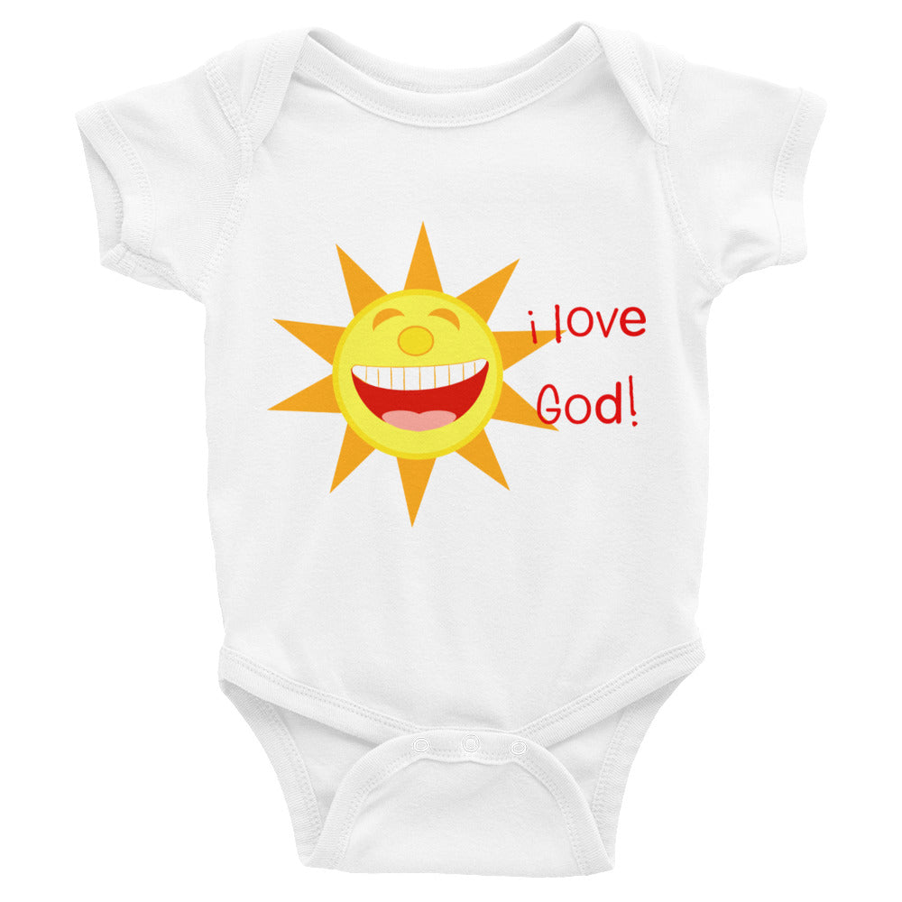 I Love God (Sun) Baby Bodysuit