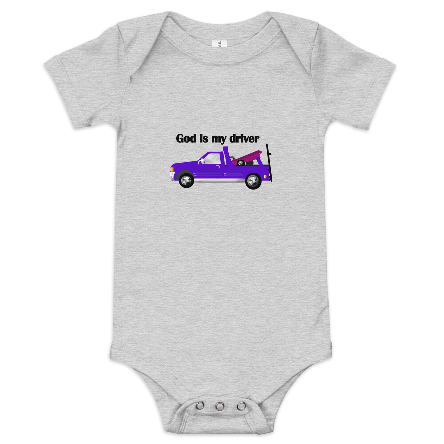 God Is My Driver Infant Bodysuit