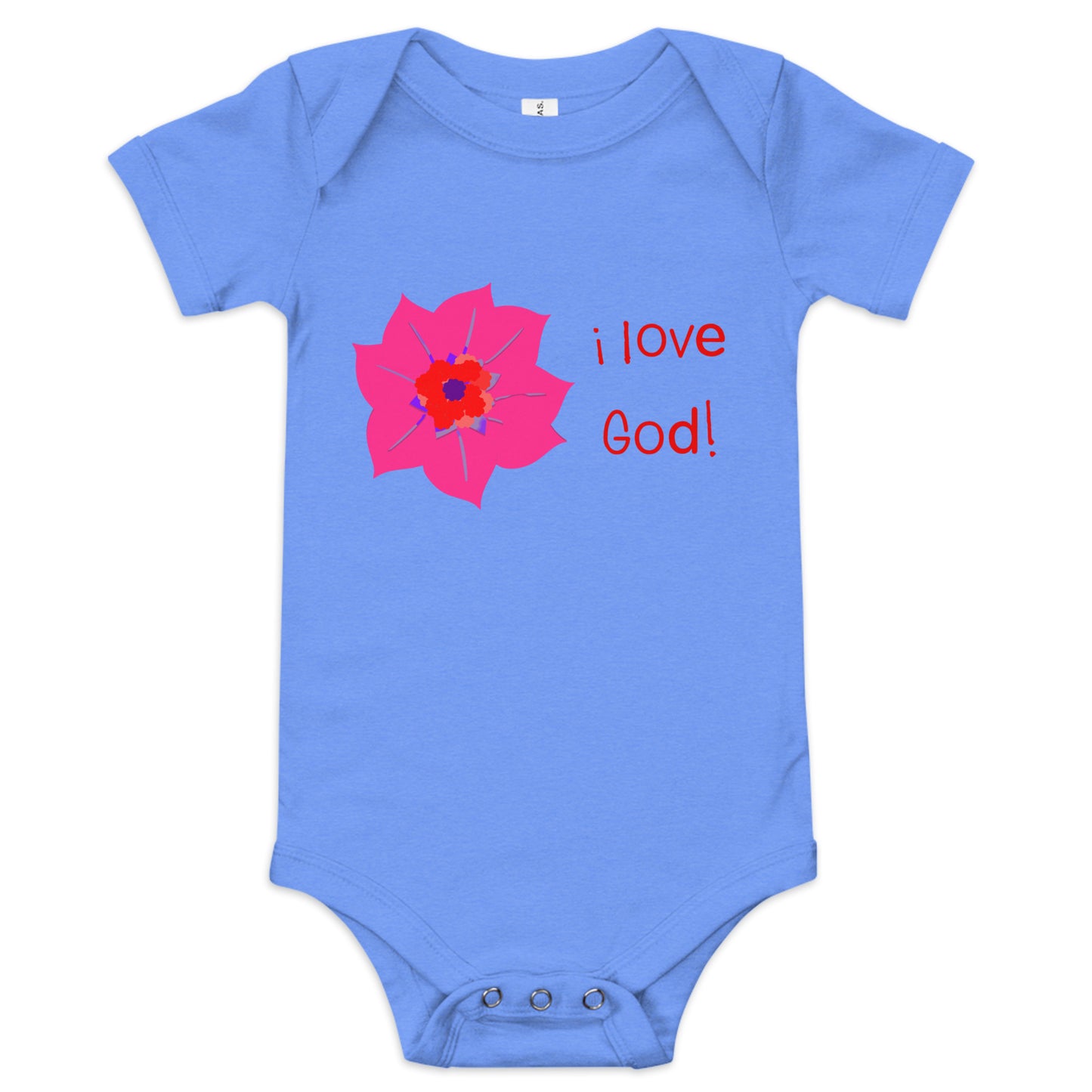 I Love God (Flower) Infant Bodysuit