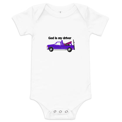 God Is My Driver Infant Bodysuit