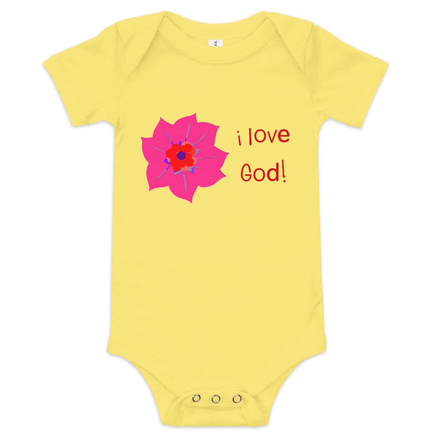 I Love God (Flower) Infant Bodysuit