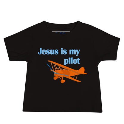 Jesus Is My Pilot (Biplane) Baby T-Shirt