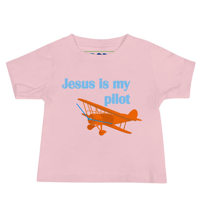Jesus Is My Pilot (Biplane) Baby T-Shirt