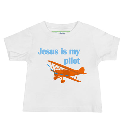 Jesus Is My Pilot (Biplane) Baby T-Shirt