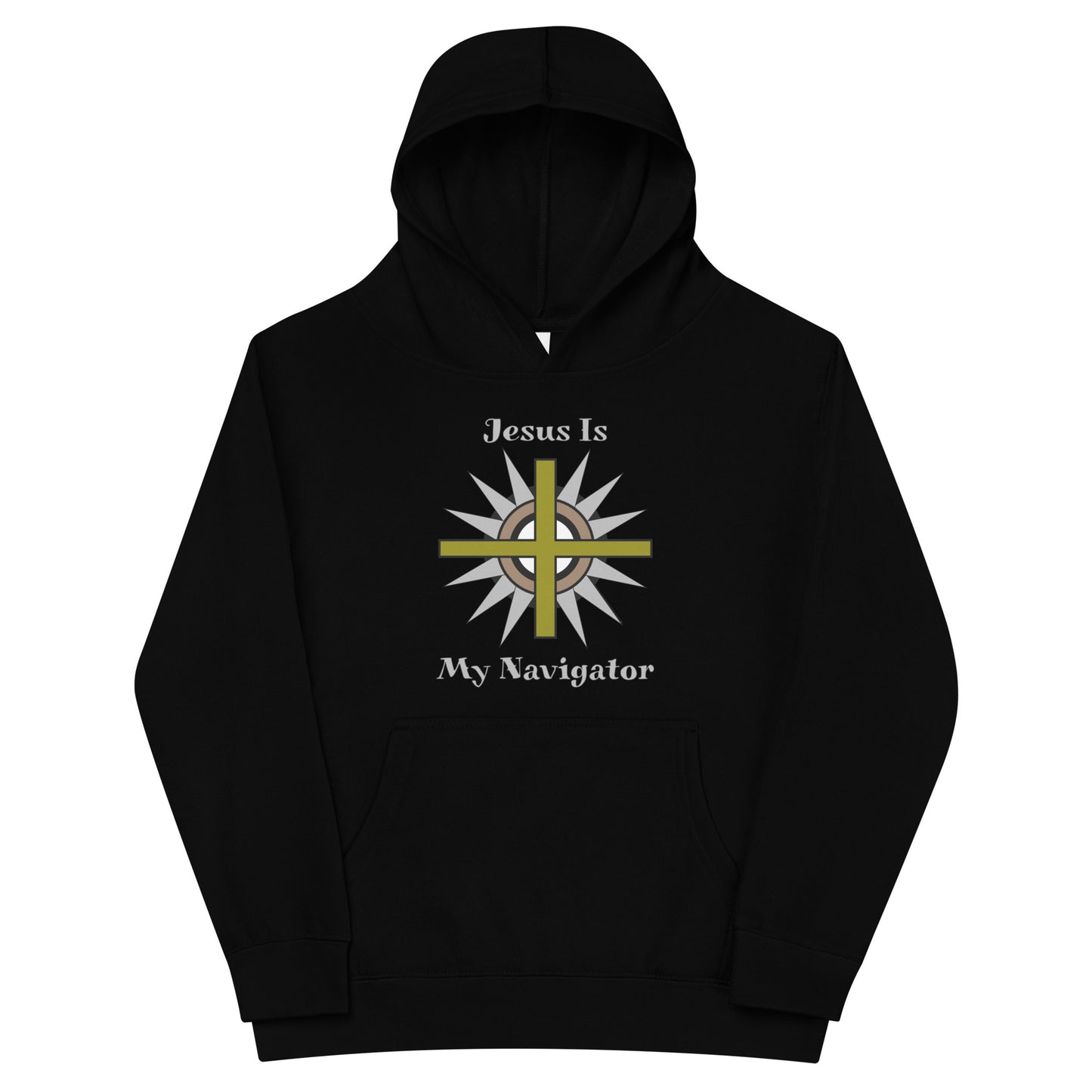 Jesus Is My Navigator Kids Hoodie