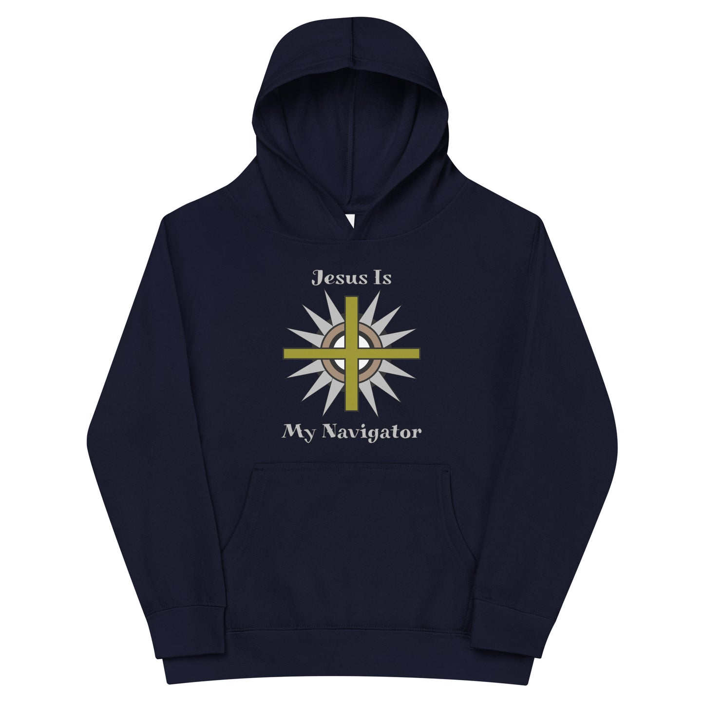 Jesus Is My Navigator Kids Hoodie