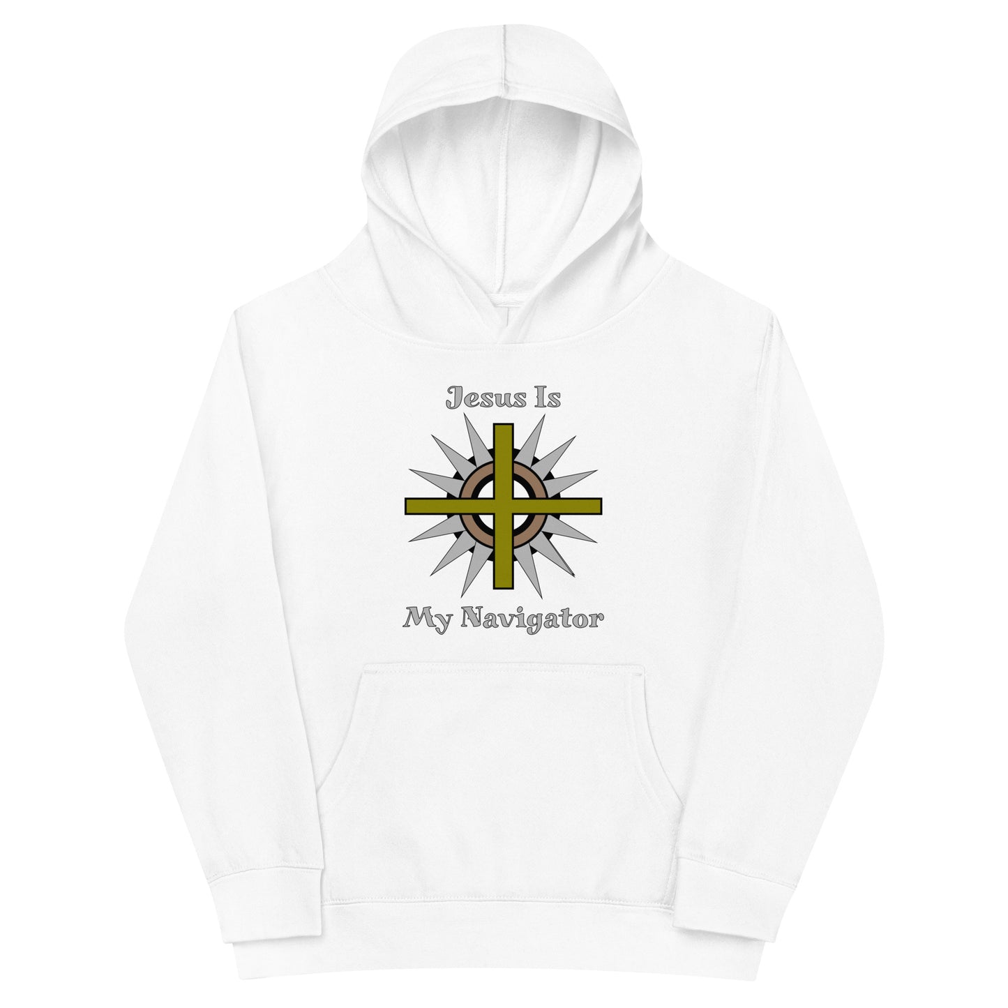 Jesus Is My Navigator Kids Hoodie