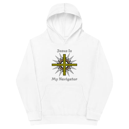 Jesus Is My Navigator Kids Hoodie