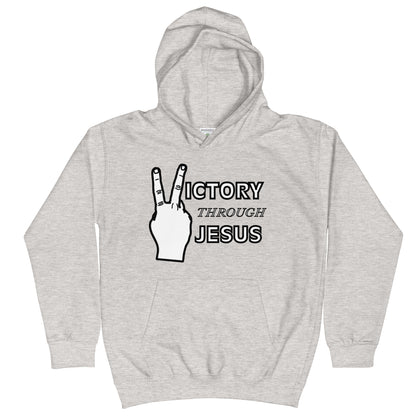 Victory through Jesus Youth Hoodie