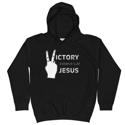 Victory through Jesus Youth Hoodie