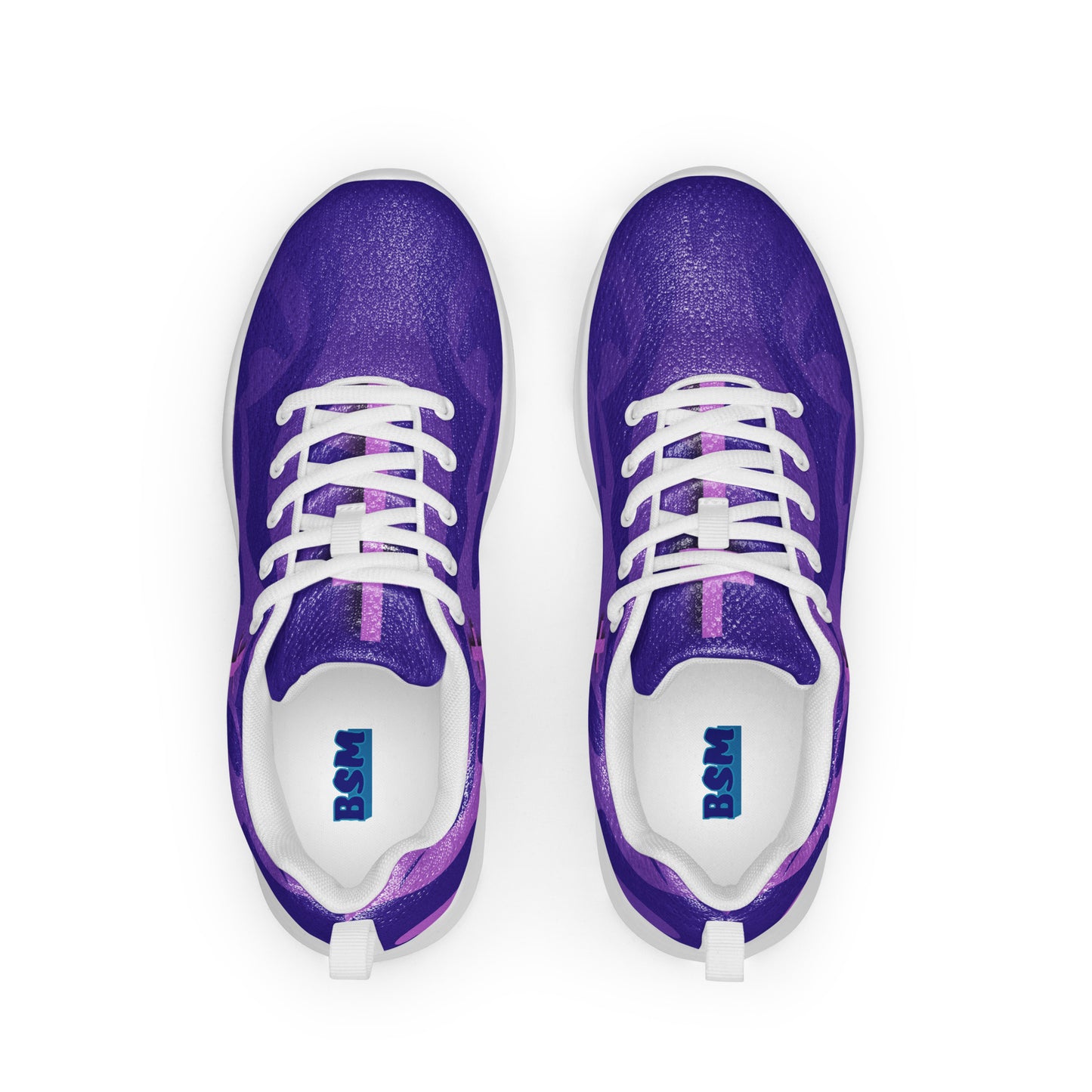 Pink and Purple Cross Men’s Sneakers