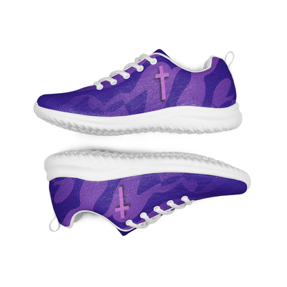 Pink and Purple Cross Men’s Sneakers