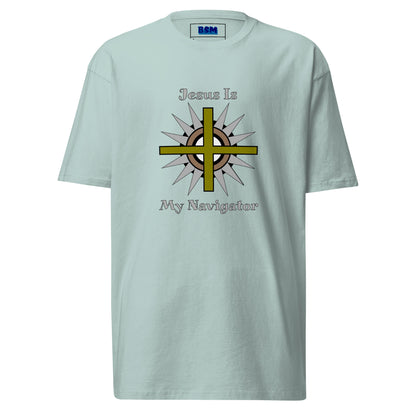 Jesus Is My Navigator Men’s Heavyweight Tee