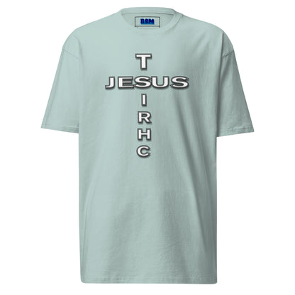 Jesus Christ Cross Men’s Heavyweight Tee