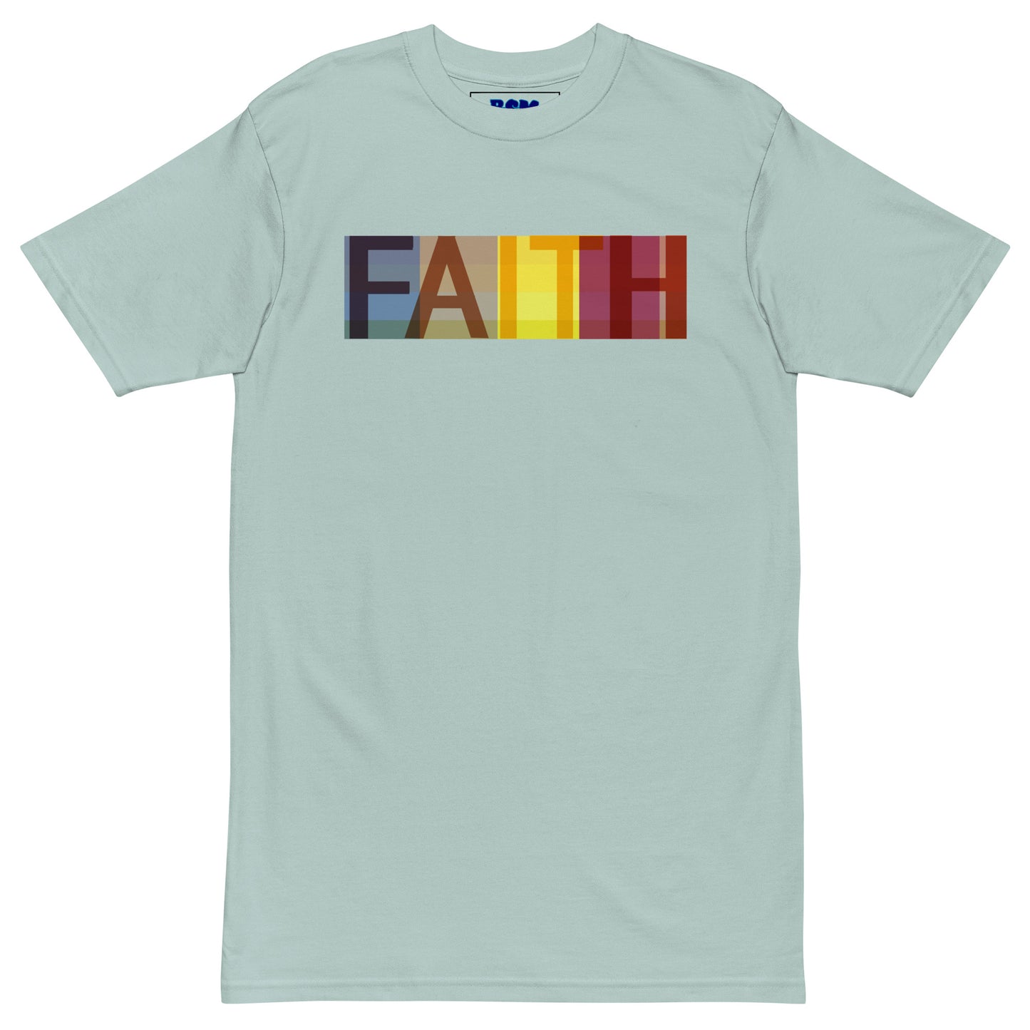 Multicolored Faith Men’s Heavyweight Tee