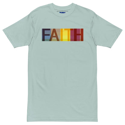 Multicolored Faith Men’s Heavyweight Tee