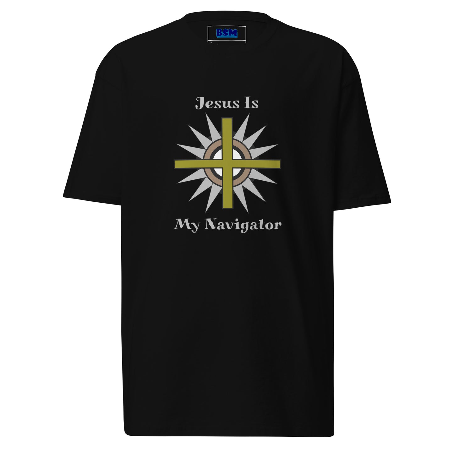 Jesus Is My Navigator Men’s Heavyweight Tee