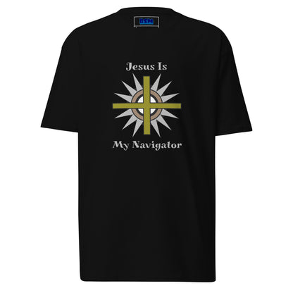 Jesus Is My Navigator Men’s Heavyweight Tee