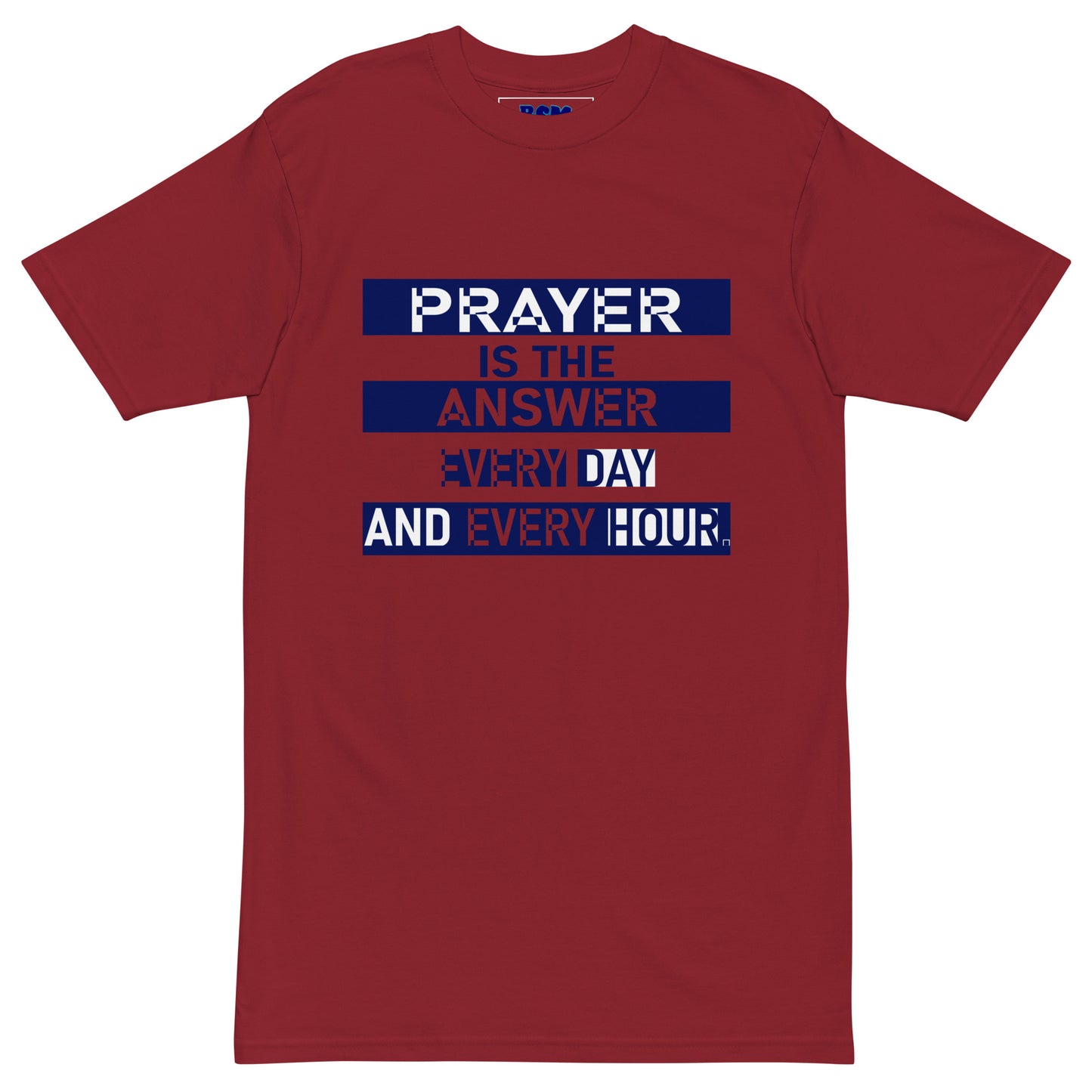 Prayer Is the Answer Men’s Heavyweight Tee