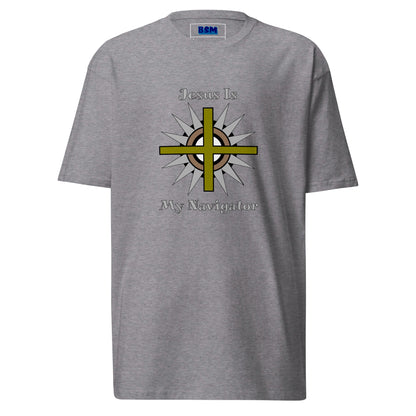 Jesus Is My Navigator Men’s Heavyweight Tee