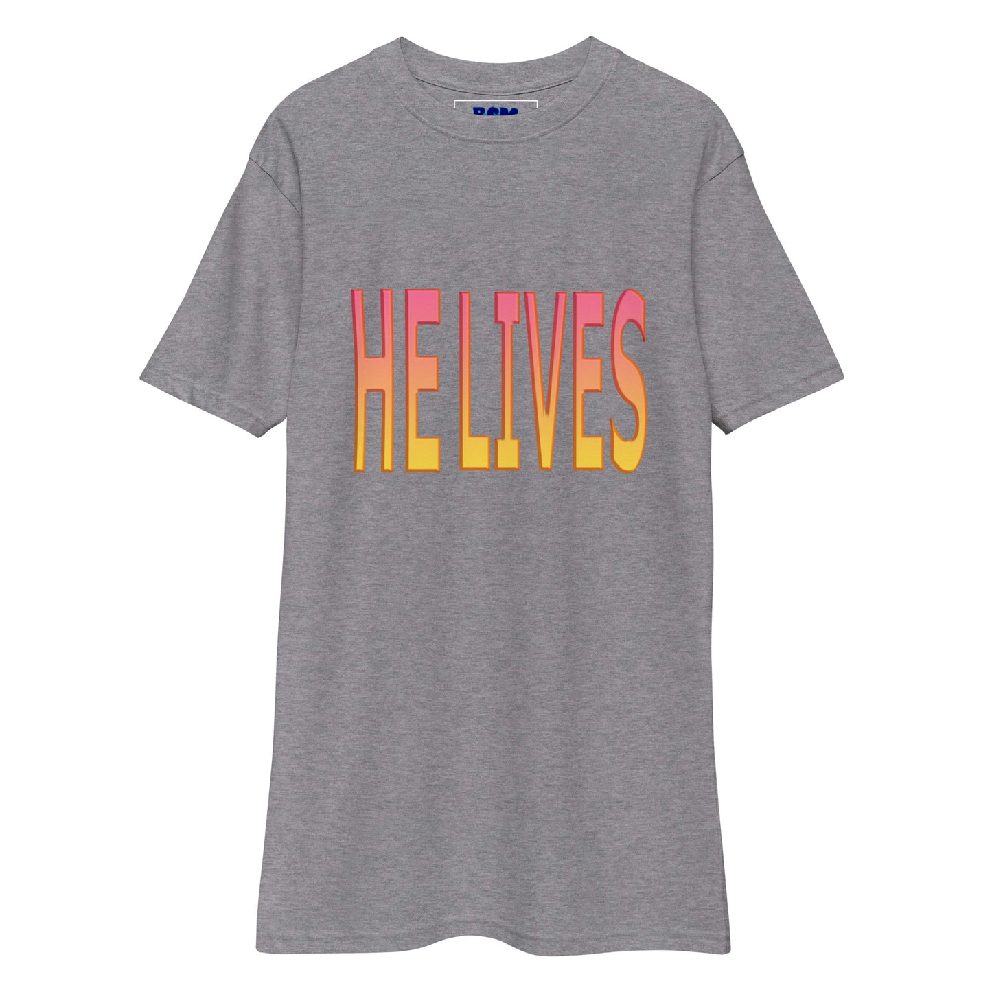 He Lives Men’s Heavyweight T-Shirt