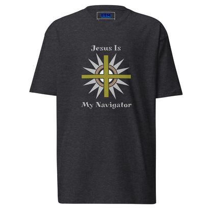 Jesus Is My Navigator Men’s Heavyweight Tee