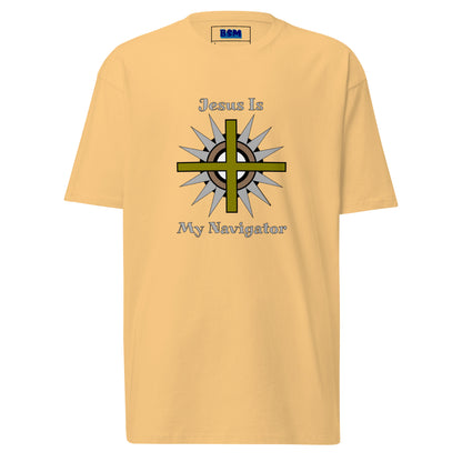 Jesus Is My Navigator Men’s Heavyweight Tee