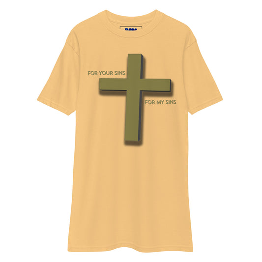 For Your Sins for My Sins I Men’s Heavyweight T-Shirt