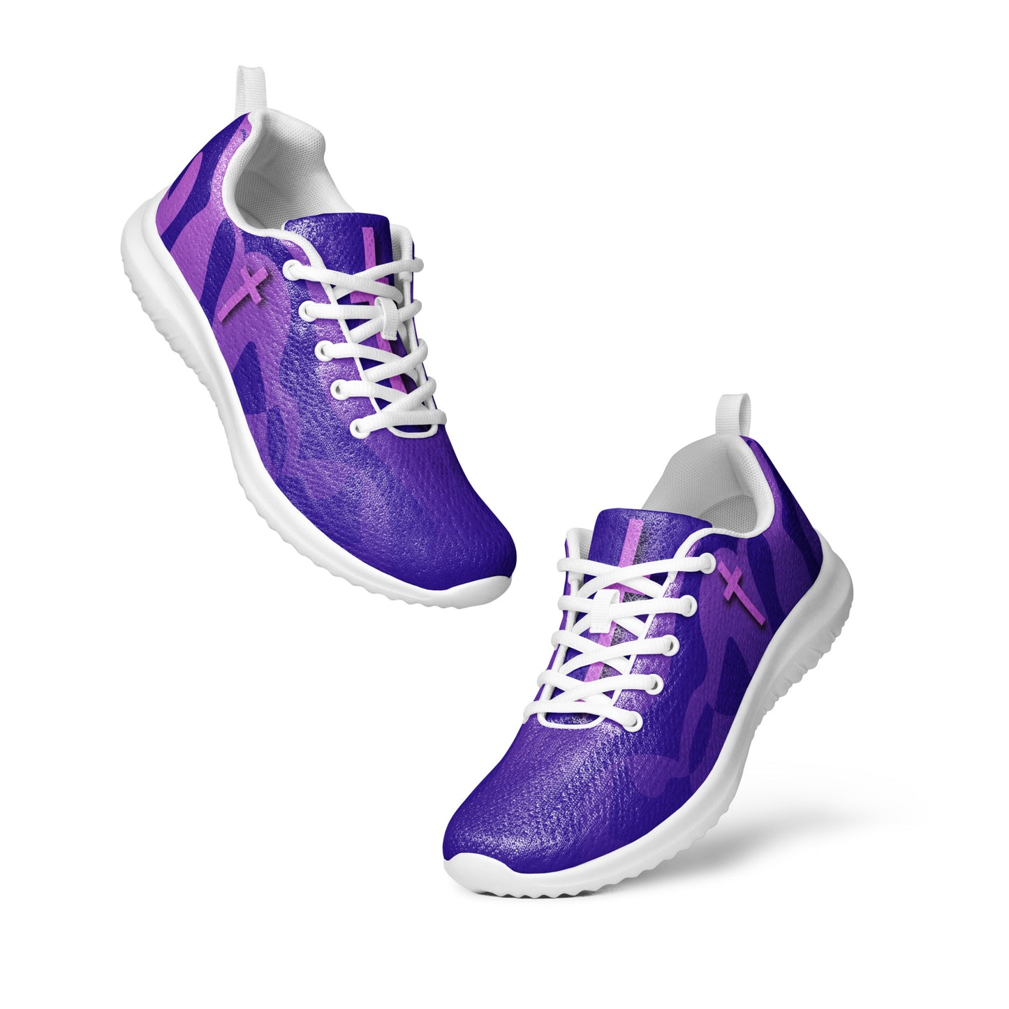 Pink and Purple Cross Women’s Sneakers