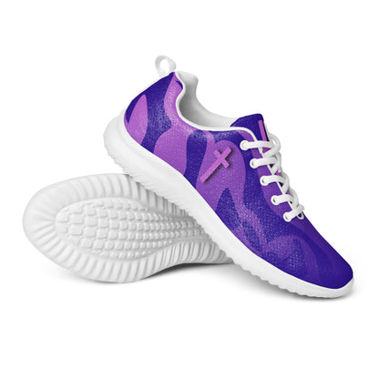 Pink and Purple Cross Women’s Sneakers