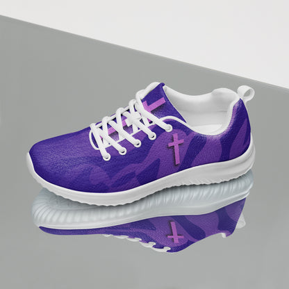 Pink and Purple Cross Women’s Sneakers