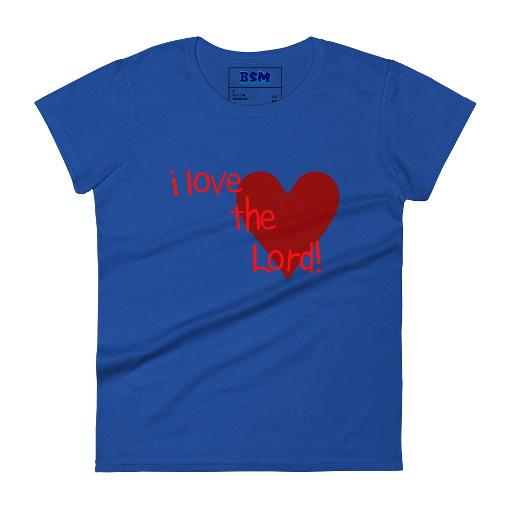 I Love the Lord (Heart) Women's 100% Cotton Semi-Fitted T-Shirt