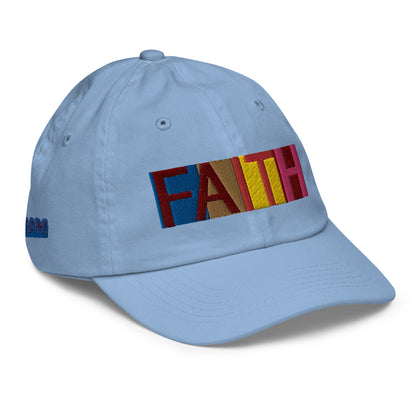 Multicolored Faith Youth Baseball Cap