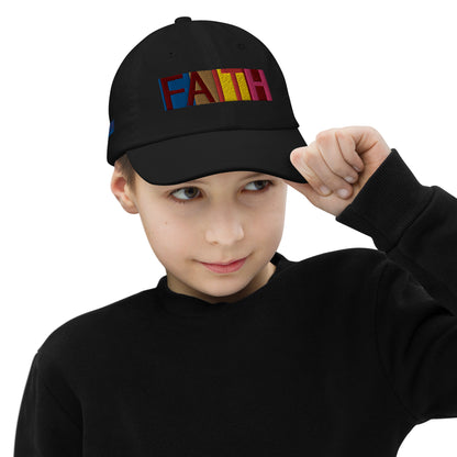 Multicolored Faith Youth Baseball Cap