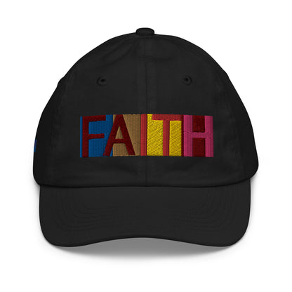 Multicolored Faith Youth Baseball Cap