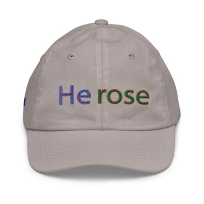 He Rose Christian Youth Baseball Cap