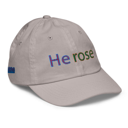 He Rose Christian Youth Baseball Cap