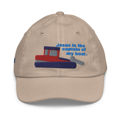 Jesus Is the Captain of My Boat Children's Baseball Cap