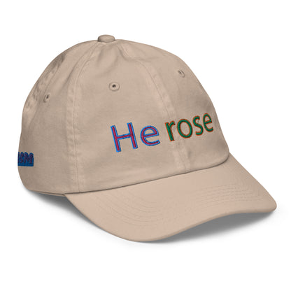 He Rose Christian Youth Baseball Cap