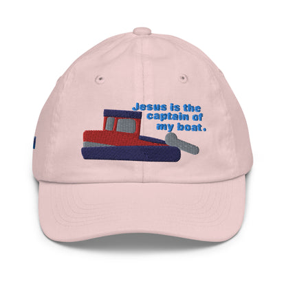 Jesus Is the Captain of My Boat Children's Baseball Cap