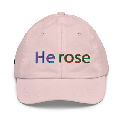 He Rose Christian Youth Baseball Cap