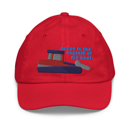 Jesus Is the Captain of My Boat Children's Baseball Cap