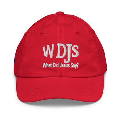 WDJS What Did Jesus Say Youth Baseball Cap