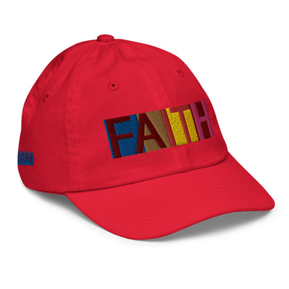 Multicolored Faith Youth Baseball Cap