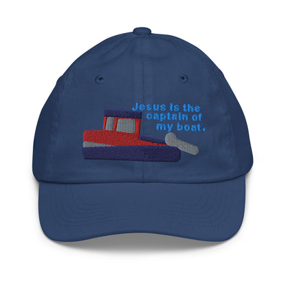 Jesus Is the Captain of My Boat Children's Baseball Cap