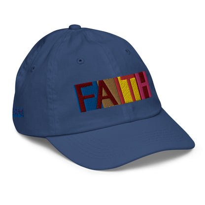 Multicolored Faith Youth Baseball Cap