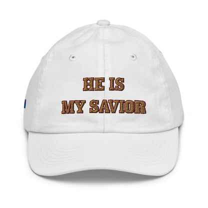 He Is My Savior Youth Ballcap