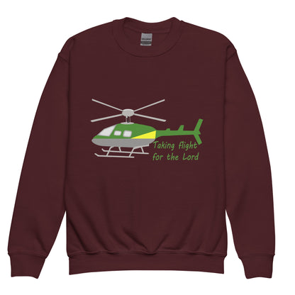 Taking Flight for the Lord (GY) Kids Sweatshirt